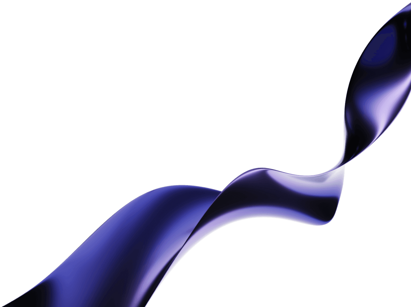 Metallic liquid swirl decoration