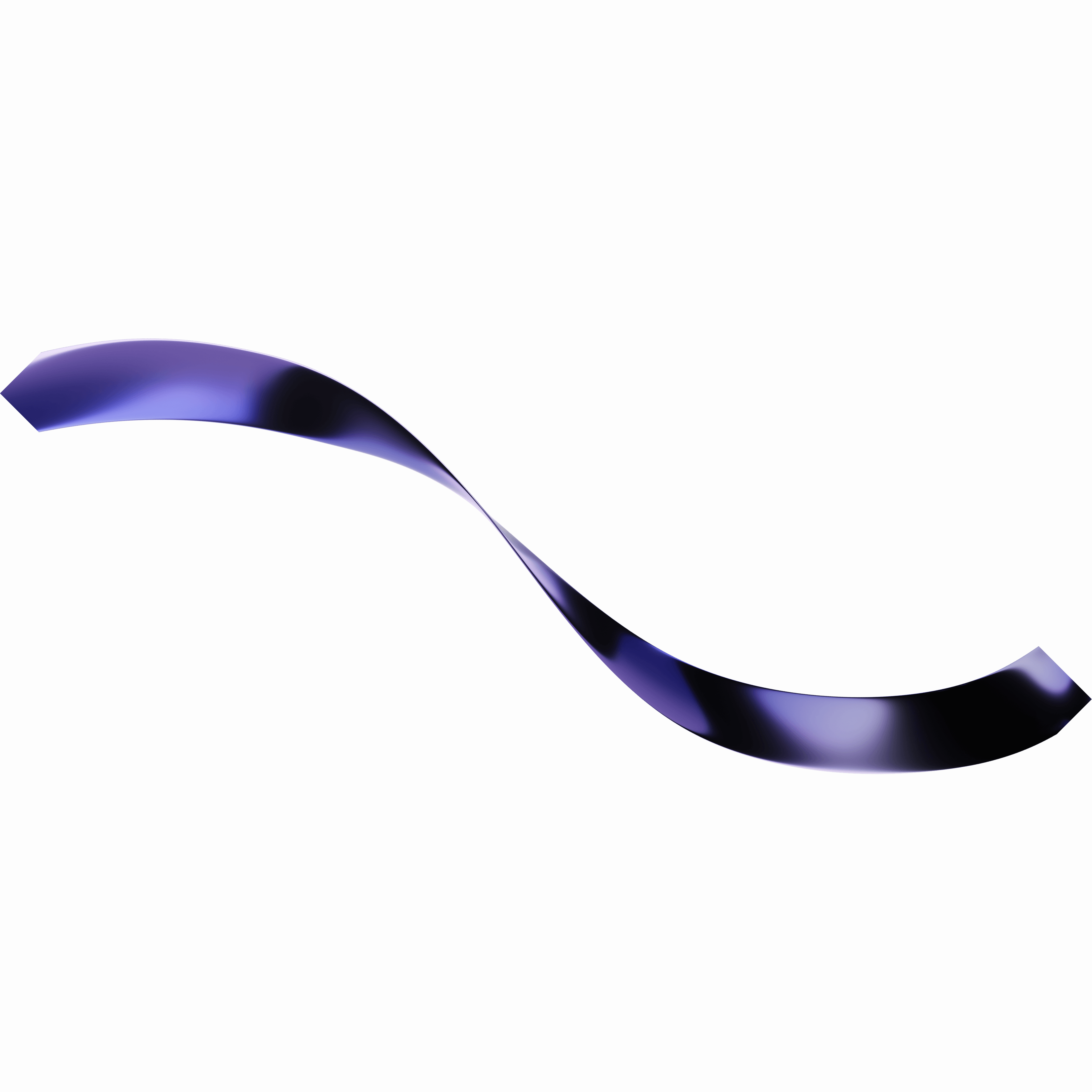 Metallic liquid swirl decoration